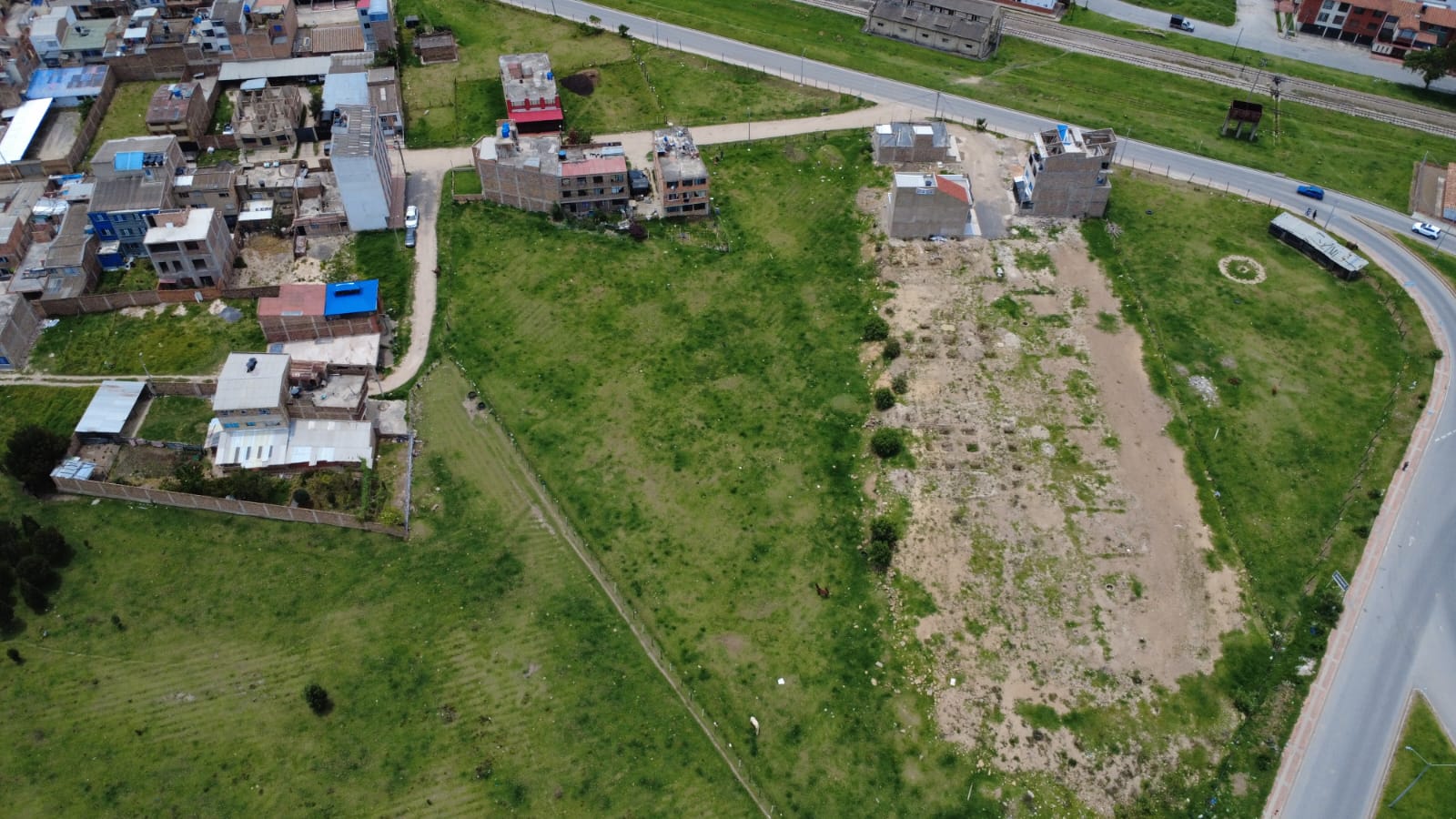 Vista aérea de lotes en venta en Sogamoso
